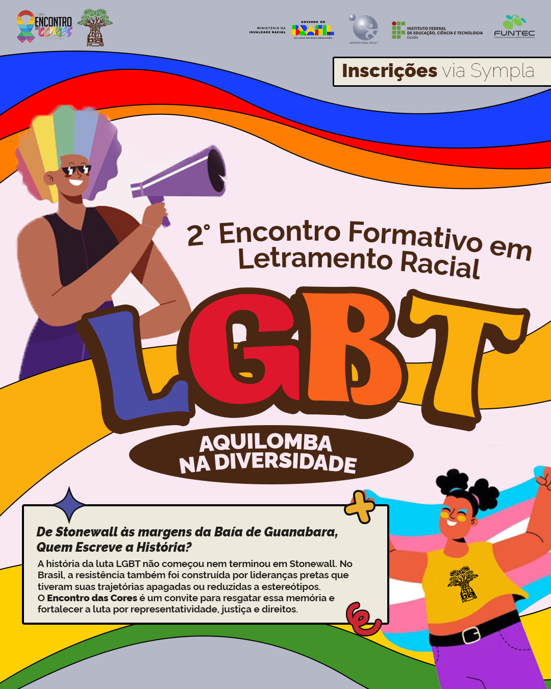 Aquilomba HUB promove debate sobre apagamento de lideranças pretas LGBT durante o Festival das Cores HUB